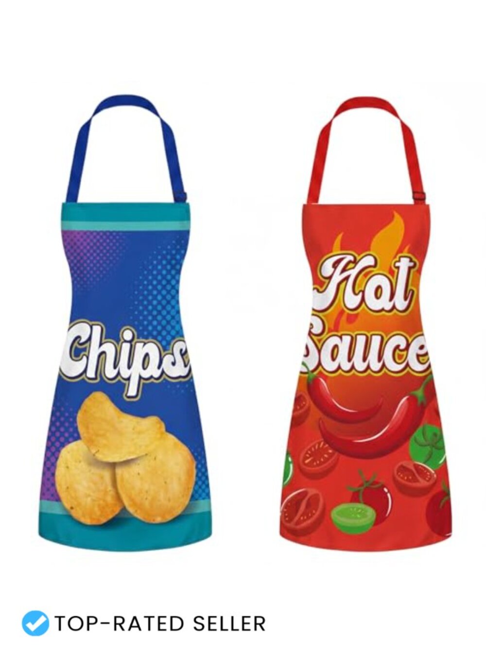 Mepase Halloween Couple Costume Apron Polyester Chips Salsa Party